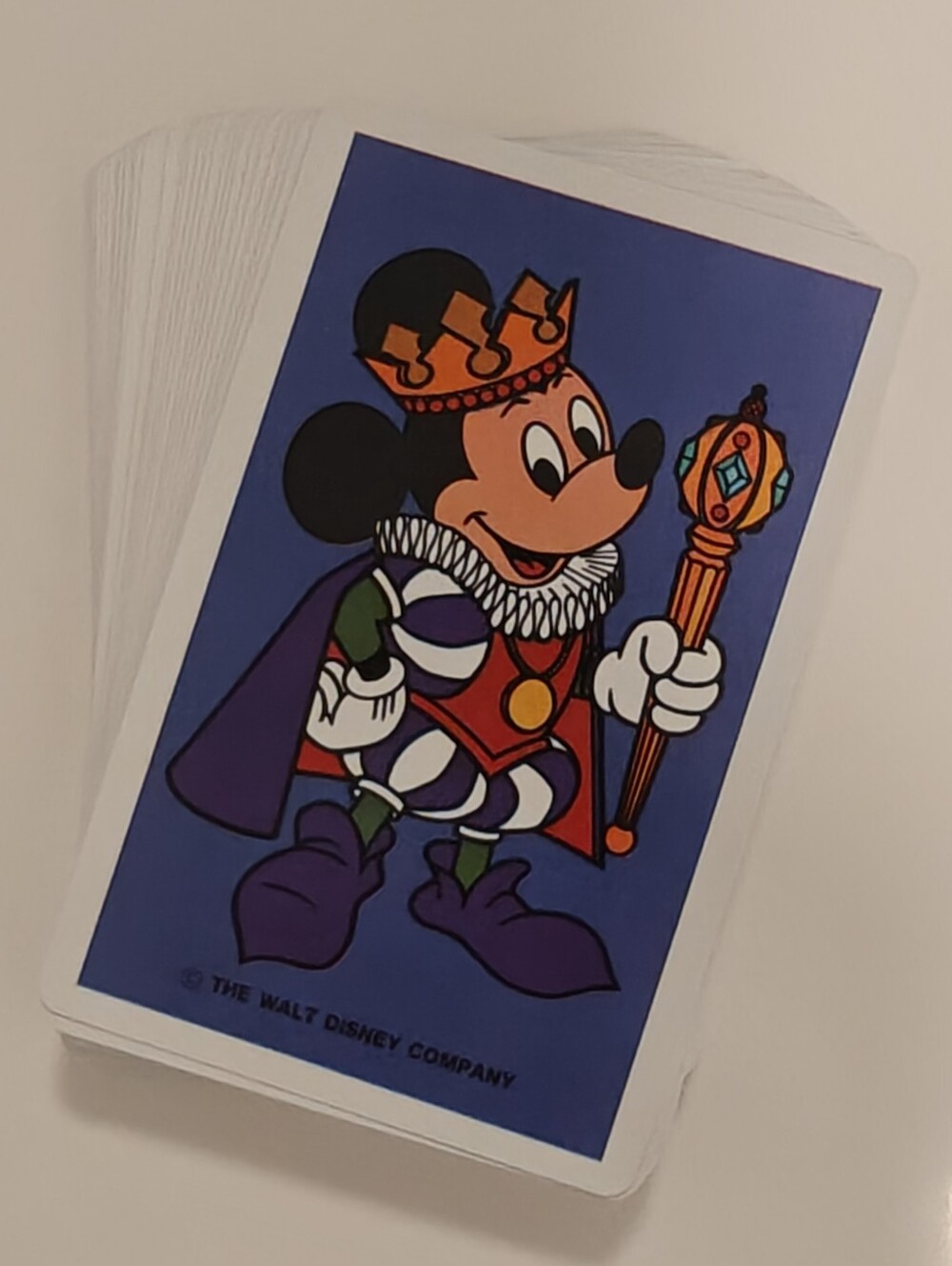 King Mickey Mouse vintage 1970's playing cards Walt Disney Productions
